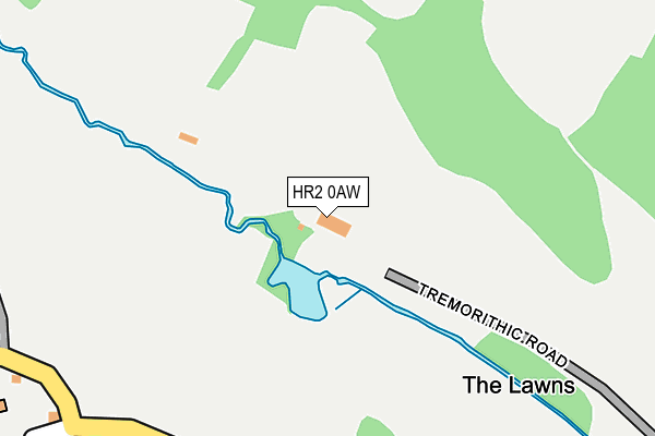 HR2 0AW map - OS OpenMap – Local (Ordnance Survey) HR2 0AW map - OS OpenMap – Local (Ordnance Survey)