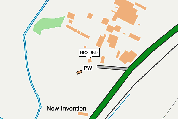 HR2 0BD map - OS OpenMap – Local (Ordnance Survey) HR2 0BD map - OS OpenMap – Local (Ordnance Survey)