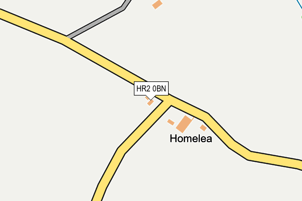 HR2 0BN map - OS OpenMap – Local (Ordnance Survey) HR2 0BN map - OS OpenMap – Local (Ordnance Survey)