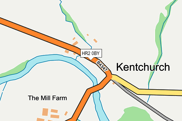 HR2 0BY map - OS OpenMap – Local (Ordnance Survey) HR2 0BY map - OS OpenMap – Local (Ordnance Survey)