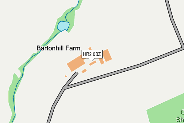 HR2 0BZ map - OS OpenMap – Local (Ordnance Survey) HR2 0BZ map - OS OpenMap – Local (Ordnance Survey)