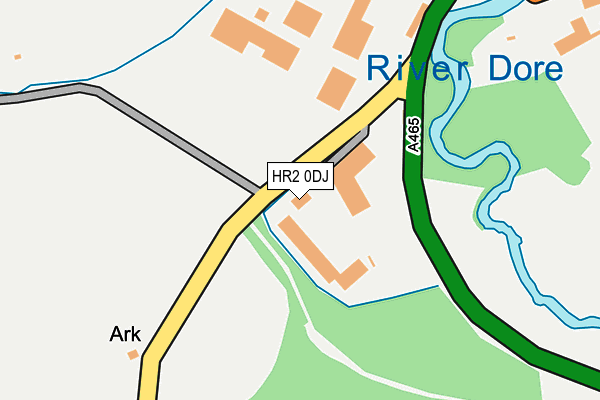 HR2 0DJ map - OS OpenMap – Local (Ordnance Survey) HR2 0DJ map - OS OpenMap – Local (Ordnance Survey)