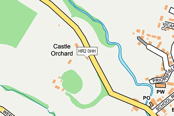 HR2 0HH map - OS OpenMap – Local (Ordnance Survey) HR2 0HH map - OS OpenMap – Local (Ordnance Survey)