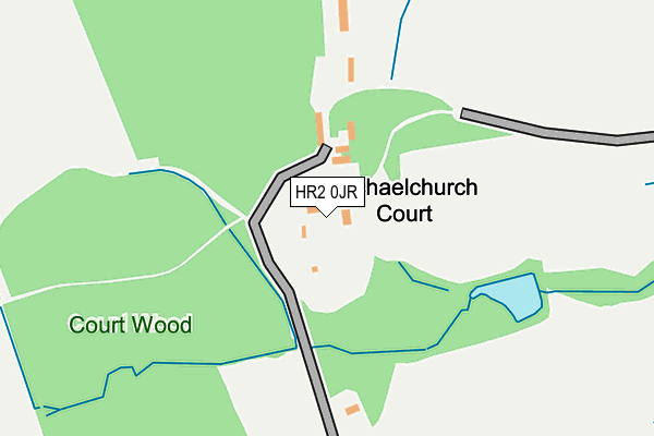 HR2 0JR map - OS OpenMap – Local (Ordnance Survey) HR2 0JR map - OS OpenMap – Local (Ordnance Survey)