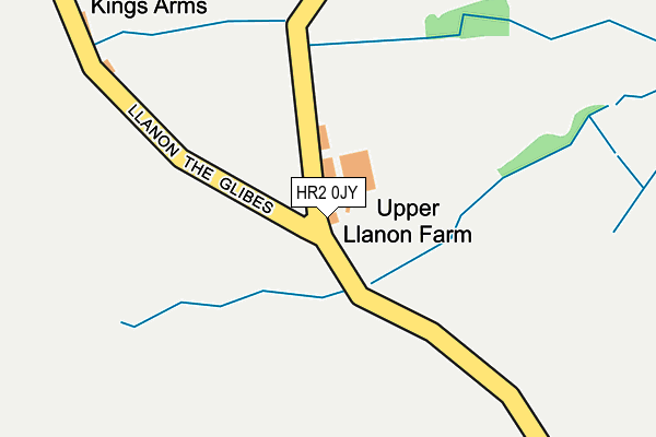HR2 0JY map - OS OpenMap – Local (Ordnance Survey) HR2 0JY map - OS OpenMap – Local (Ordnance Survey)