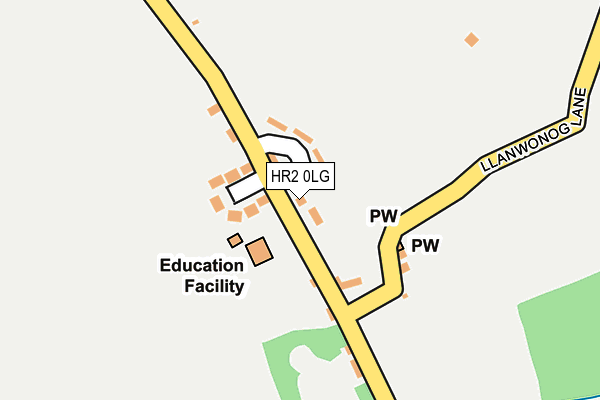 HR2 0LG map - OS OpenMap – Local (Ordnance Survey) HR2 0LG map - OS OpenMap – Local (Ordnance Survey)