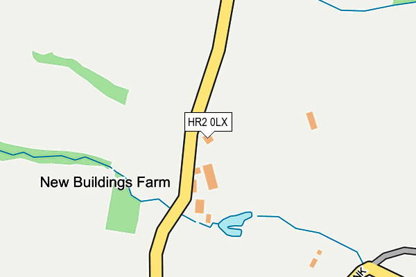 HR2 0LX map - OS OpenMap – Local (Ordnance Survey) HR2 0LX map - OS OpenMap – Local (Ordnance Survey)