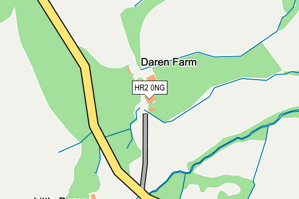 HR2 0NG map - OS OpenMap – Local (Ordnance Survey) HR2 0NG map - OS OpenMap – Local (Ordnance Survey)