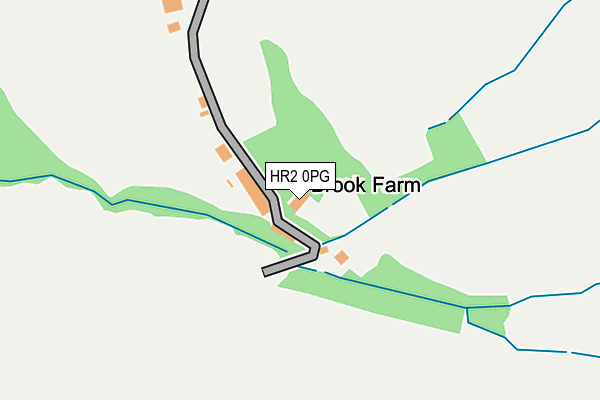 HR2 0PG map - OS OpenMap – Local (Ordnance Survey) HR2 0PG map - OS OpenMap – Local (Ordnance Survey)
