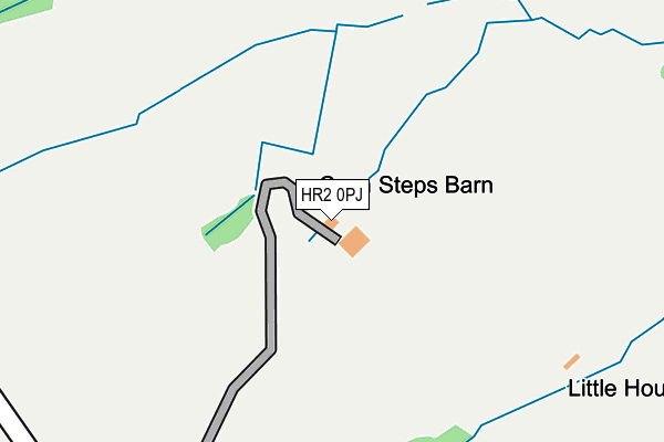 HR2 0PJ map - OS OpenMap – Local (Ordnance Survey) HR2 0PJ map - OS OpenMap – Local (Ordnance Survey)