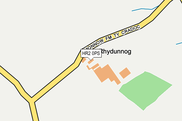 HR2 0PS map - OS OpenMap – Local (Ordnance Survey) HR2 0PS map - OS OpenMap – Local (Ordnance Survey)