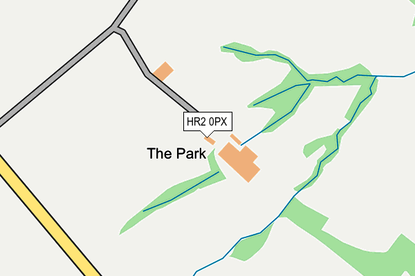 HR2 0PX map - OS OpenMap – Local (Ordnance Survey) HR2 0PX map - OS OpenMap – Local (Ordnance Survey)