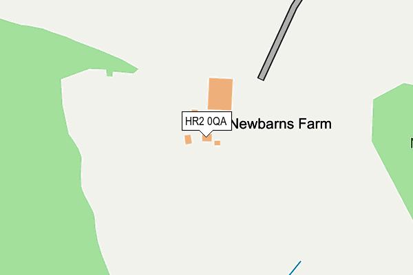 HR2 0QA map - OS OpenMap – Local (Ordnance Survey) HR2 0QA map - OS OpenMap – Local (Ordnance Survey)