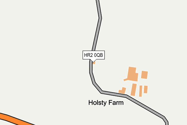 HR2 0QB map - OS OpenMap – Local (Ordnance Survey) HR2 0QB map - OS OpenMap – Local (Ordnance Survey)