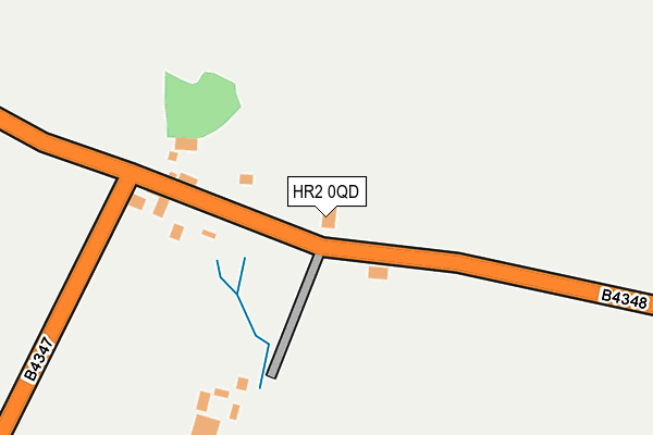 HR2 0QD map - OS OpenMap – Local (Ordnance Survey) HR2 0QD map - OS OpenMap – Local (Ordnance Survey)