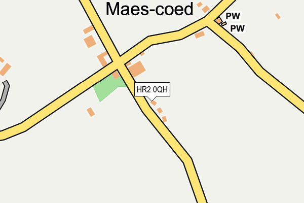 HR2 0QH map - OS OpenMap – Local (Ordnance Survey) HR2 0QH map - OS OpenMap – Local (Ordnance Survey)