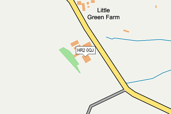 HR2 0QJ map - OS OpenMap – Local (Ordnance Survey) HR2 0QJ map - OS OpenMap – Local (Ordnance Survey)