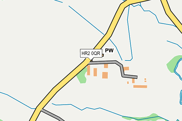 HR2 0QR map - OS OpenMap – Local (Ordnance Survey) HR2 0QR map - OS OpenMap – Local (Ordnance Survey)