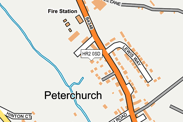 HR2 0SD map - OS OpenMap – Local (Ordnance Survey) HR2 0SD map - OS OpenMap – Local (Ordnance Survey)