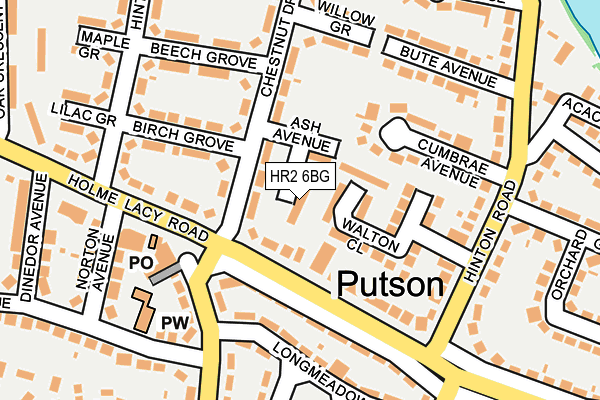 HR2 6BG map - OS OpenMap – Local (Ordnance Survey) HR2 6BG map - OS OpenMap – Local (Ordnance Survey)