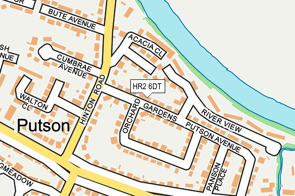 HR2 6DT map - OS OpenMap – Local (Ordnance Survey) HR2 6DT map - OS OpenMap – Local (Ordnance Survey)