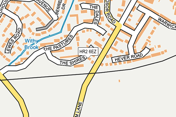 HR2 6EZ map - OS OpenMap – Local (Ordnance Survey) HR2 6EZ map - OS OpenMap – Local (Ordnance Survey)