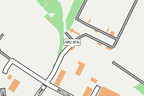 HR2 6FN map - OS OpenMap – Local (Ordnance Survey) HR2 6FN map - OS OpenMap – Local (Ordnance Survey)