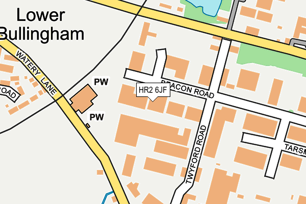 HR2 6JF map - OS OpenMap – Local (Ordnance Survey)