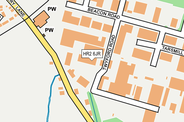 HR2 6JR map - OS OpenMap – Local (Ordnance Survey) HR2 6JR map - OS OpenMap – Local (Ordnance Survey)