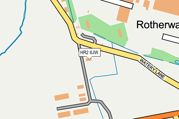 HR2 6JW map - OS OpenMap – Local (Ordnance Survey) HR2 6JW map - OS OpenMap – Local (Ordnance Survey)