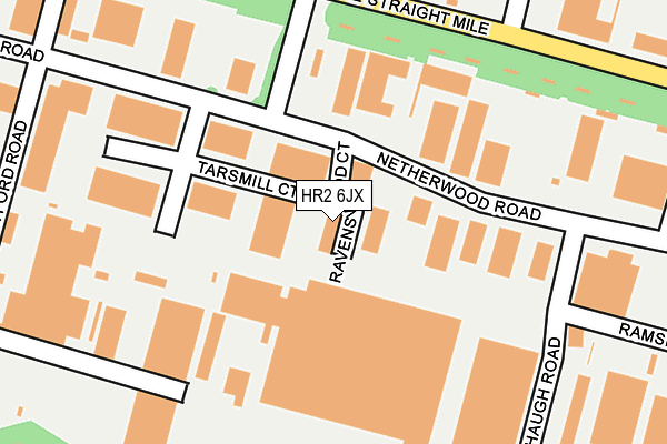 HR2 6JX map - OS OpenMap – Local (Ordnance Survey) HR2 6JX map - OS OpenMap – Local (Ordnance Survey)