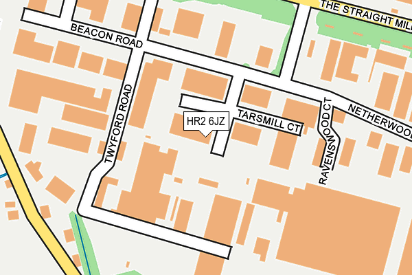 HR2 6JZ map - OS OpenMap – Local (Ordnance Survey) HR2 6JZ map - OS OpenMap – Local (Ordnance Survey)