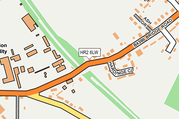 HR2 6LW map - OS OpenMap – Local (Ordnance Survey) HR2 6LW map - OS OpenMap – Local (Ordnance Survey)