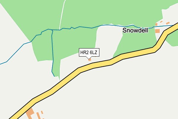 HR2 6LZ map - OS OpenMap – Local (Ordnance Survey) HR2 6LZ map - OS OpenMap – Local (Ordnance Survey)