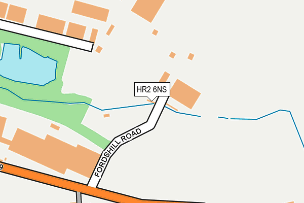 HR2 6NS map - OS OpenMap – Local (Ordnance Survey) HR2 6NS map - OS OpenMap – Local (Ordnance Survey)
