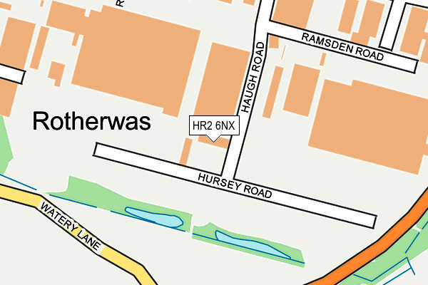HR2 6NX map - OS OpenMap – Local (Ordnance Survey) HR2 6NX map - OS OpenMap – Local (Ordnance Survey)