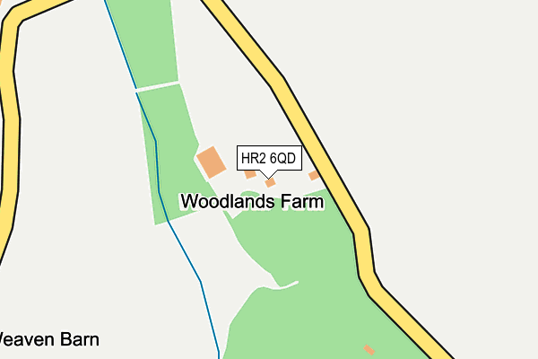 HR2 6QD map - OS OpenMap – Local (Ordnance Survey) HR2 6QD map - OS OpenMap – Local (Ordnance Survey)