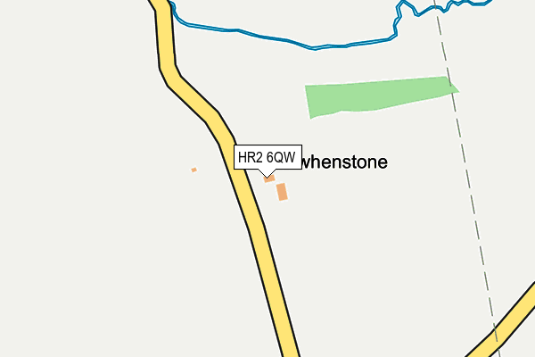 HR2 6QW map - OS OpenMap – Local (Ordnance Survey) HR2 6QW map - OS OpenMap – Local (Ordnance Survey)