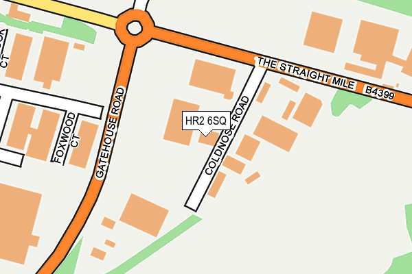HR2 6SQ map - OS OpenMap – Local (Ordnance Survey) HR2 6SQ map - OS OpenMap – Local (Ordnance Survey)