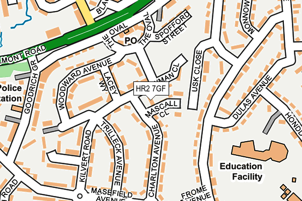HR2 7GF map - OS OpenMap – Local (Ordnance Survey) HR2 7GF map - OS OpenMap – Local (Ordnance Survey)