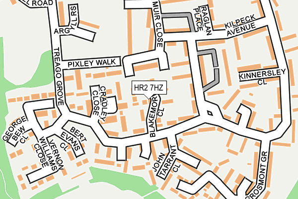 HR2 7HZ map - OS OpenMap – Local (Ordnance Survey) HR2 7HZ map - OS OpenMap – Local (Ordnance Survey)