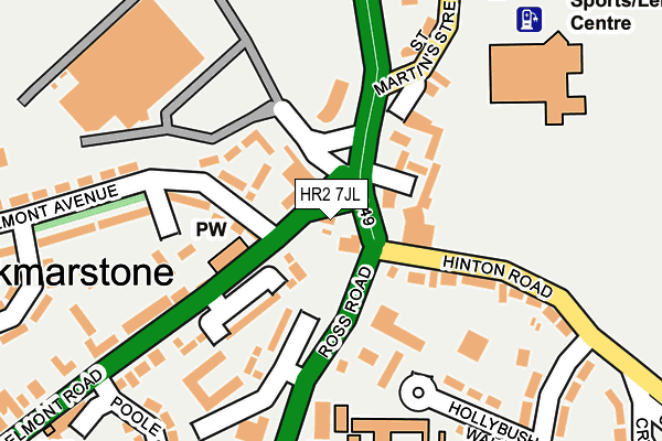 HR2 7JL map - OS OpenMap – Local (Ordnance Survey) HR2 7JL map - OS OpenMap – Local (Ordnance Survey)