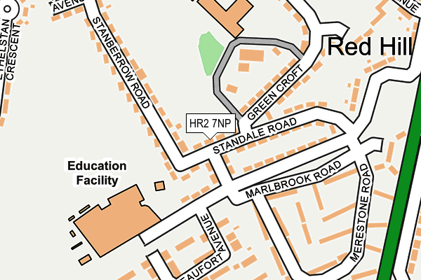 HR2 7NP map - OS OpenMap – Local (Ordnance Survey) HR2 7NP map - OS OpenMap – Local (Ordnance Survey)
