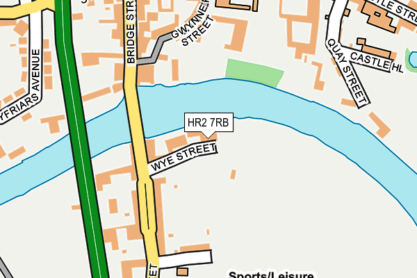 HR2 7RB map - OS OpenMap – Local (Ordnance Survey) HR2 7RB map - OS OpenMap – Local (Ordnance Survey)