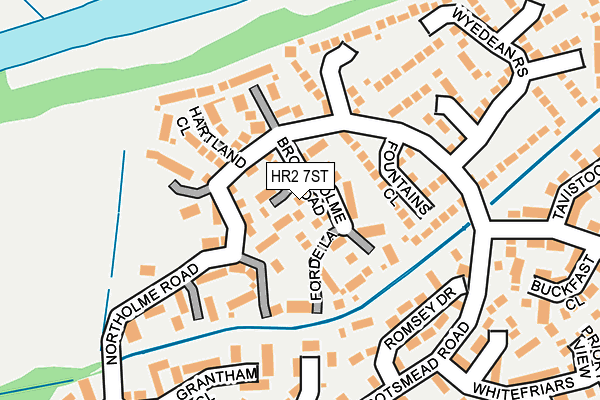HR2 7ST map - OS OpenMap – Local (Ordnance Survey) HR2 7ST map - OS OpenMap – Local (Ordnance Survey)