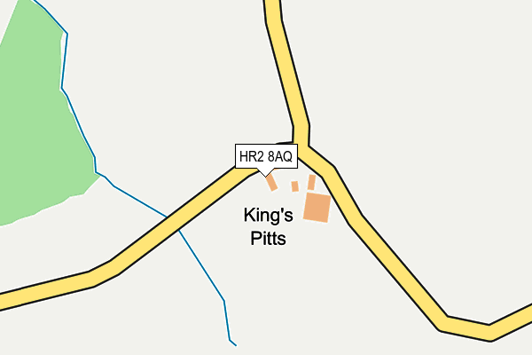 HR2 8AQ map - OS OpenMap – Local (Ordnance Survey) HR2 8AQ map - OS OpenMap – Local (Ordnance Survey)