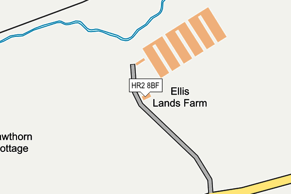 HR2 8BF map - OS OpenMap – Local (Ordnance Survey)