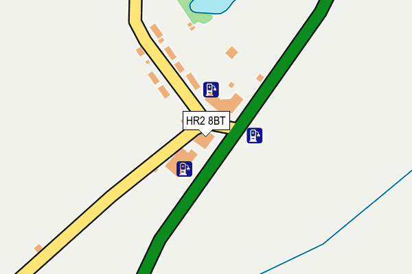 HR2 8BT map - OS OpenMap – Local (Ordnance Survey) HR2 8BT map - OS OpenMap – Local (Ordnance Survey)