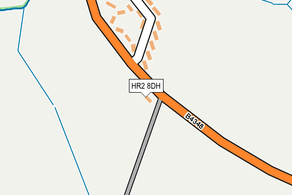 HR2 8DH map - OS OpenMap – Local (Ordnance Survey) HR2 8DH map - OS OpenMap – Local (Ordnance Survey)