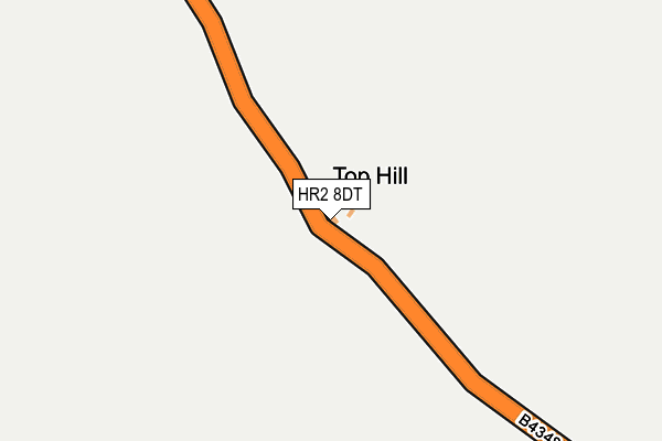 HR2 8DT map - OS OpenMap – Local (Ordnance Survey) HR2 8DT map - OS OpenMap – Local (Ordnance Survey)